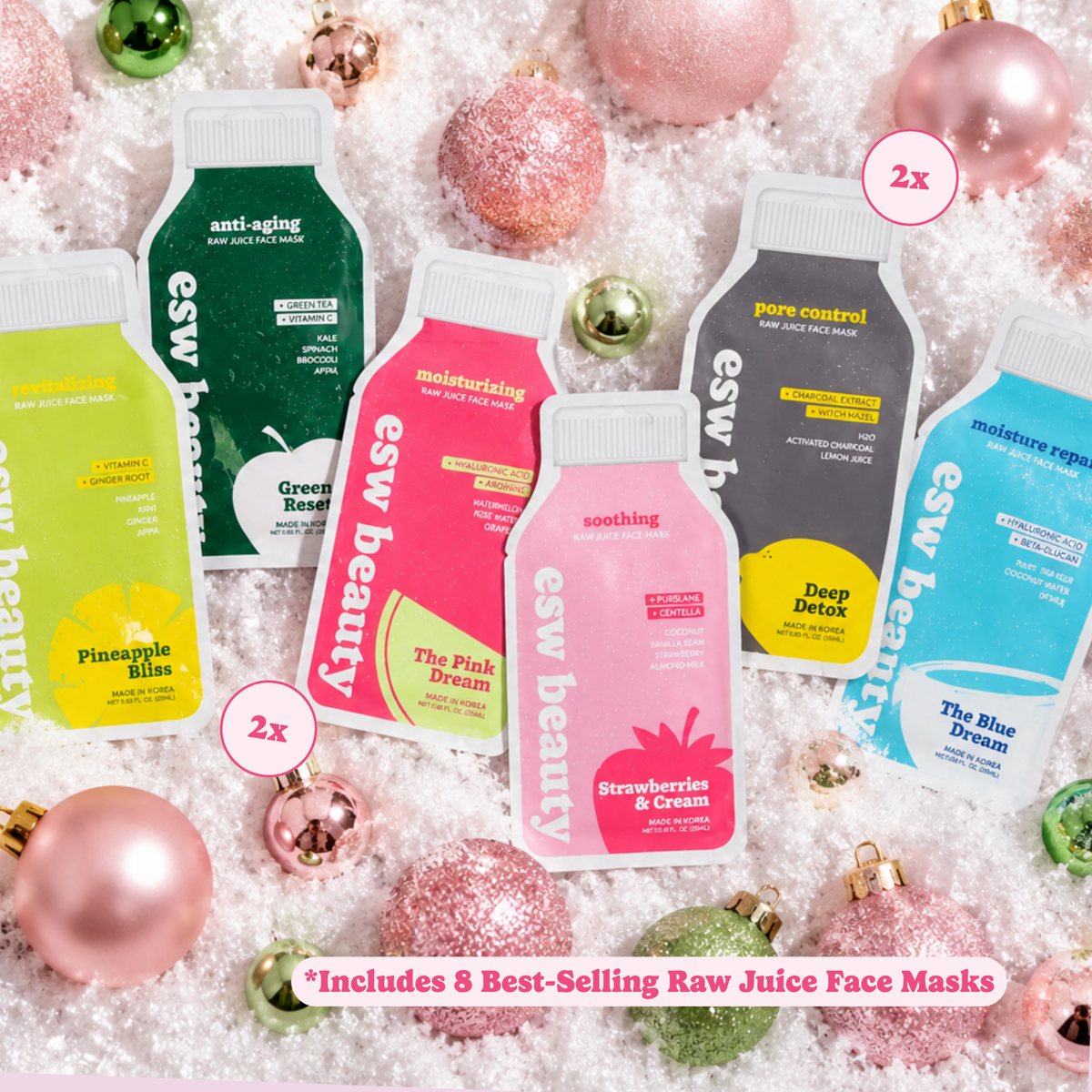 12 Days of Face Masks Advent Gift Set
