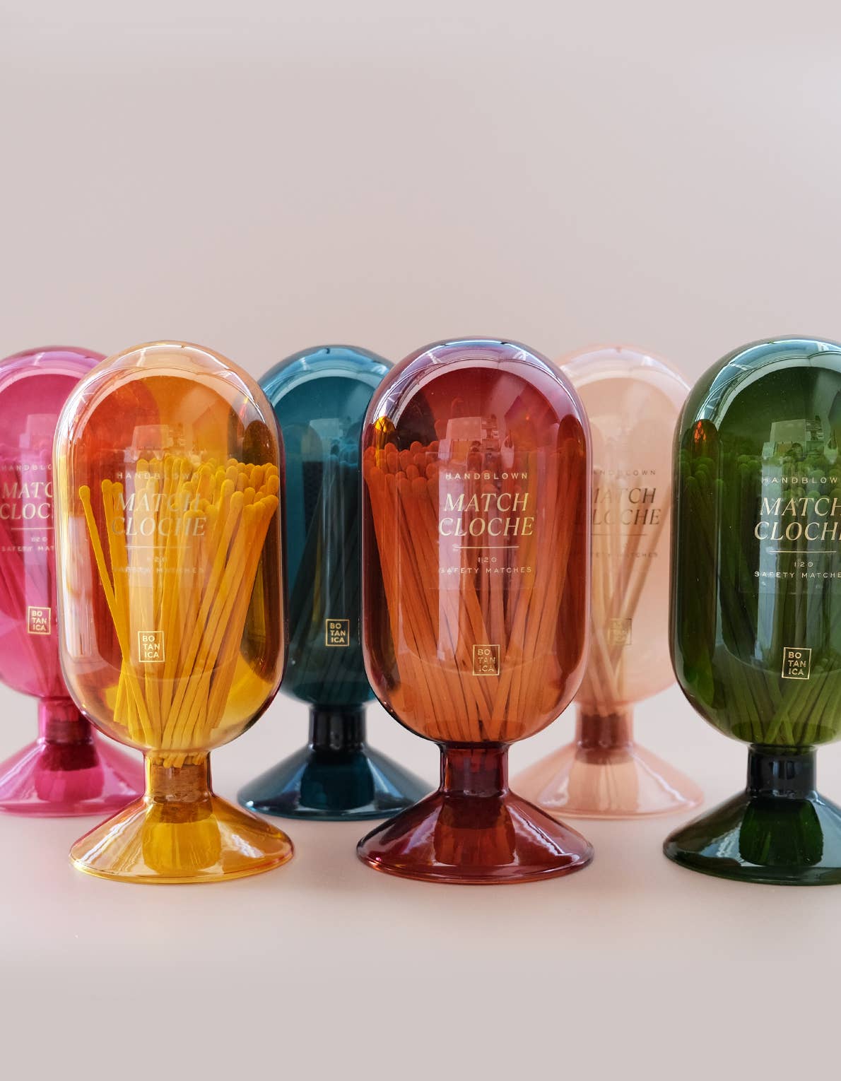Glass Match Cloche | Bright Berry