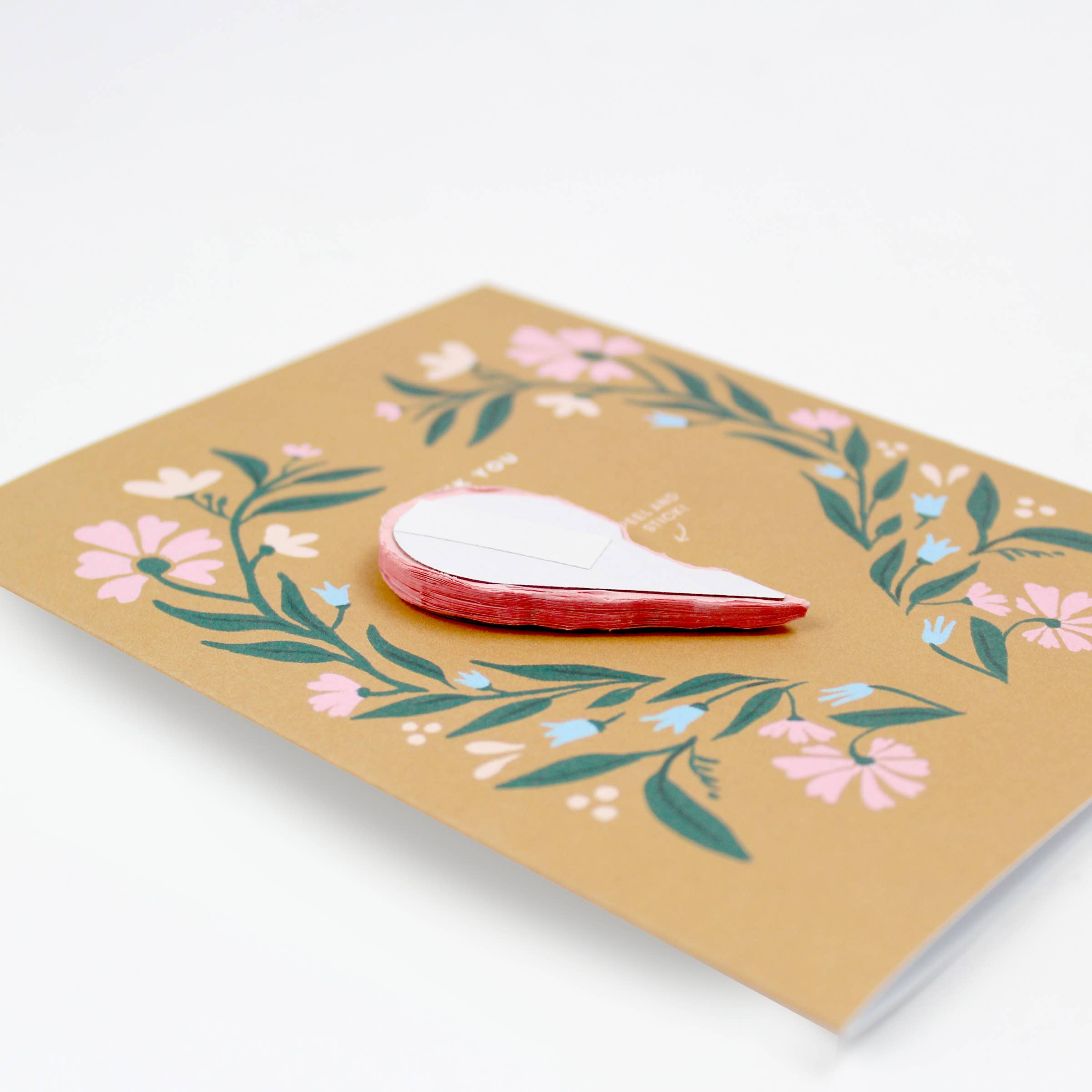Pop-up Folk Heart Thank You Card