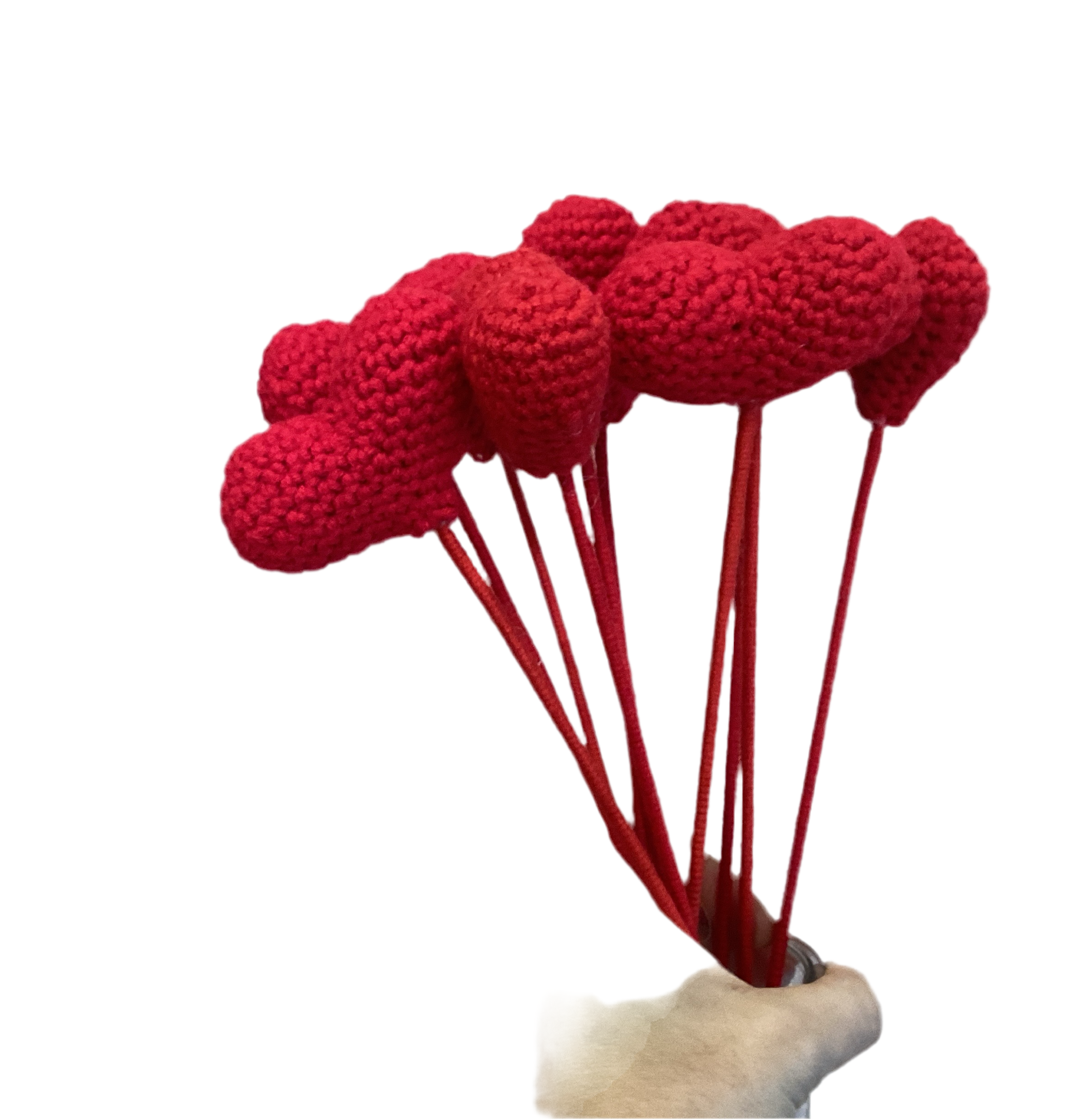 Knit Valentine Red Heart