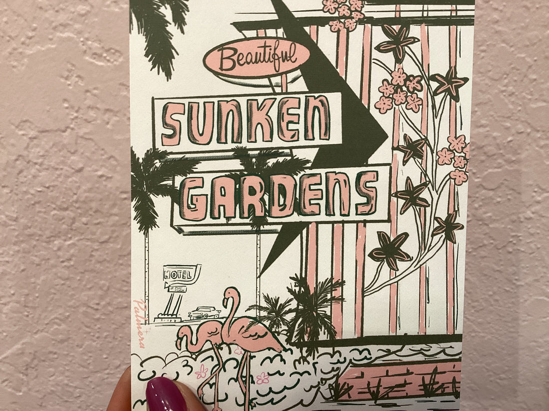 Sunken Garden Postcard