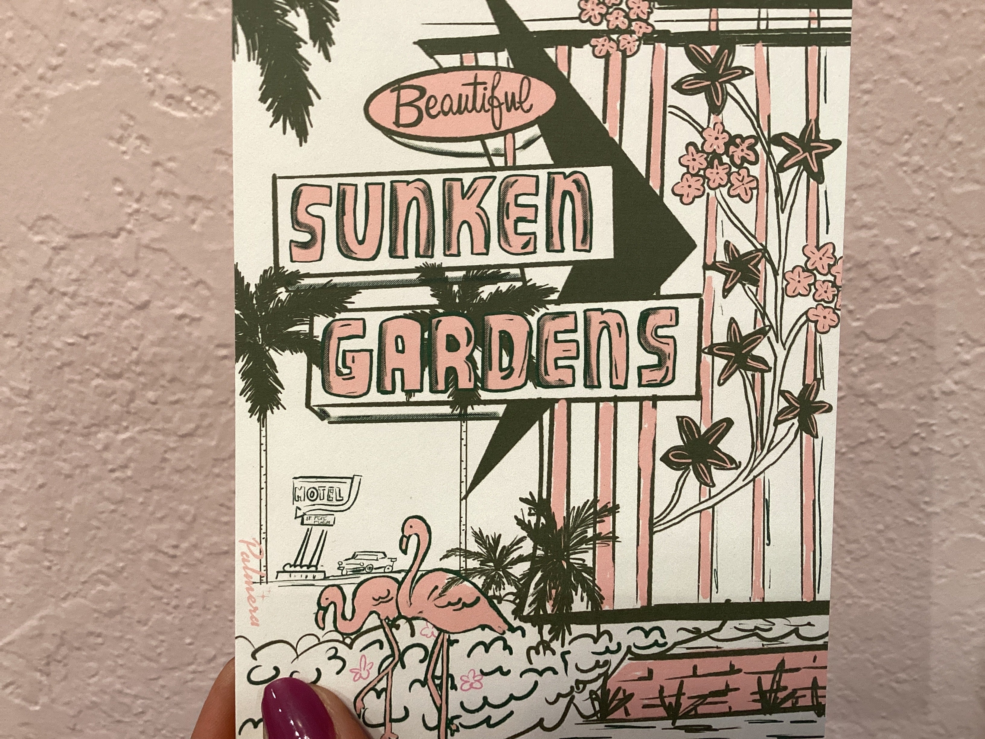 Sunken Garden Postcard