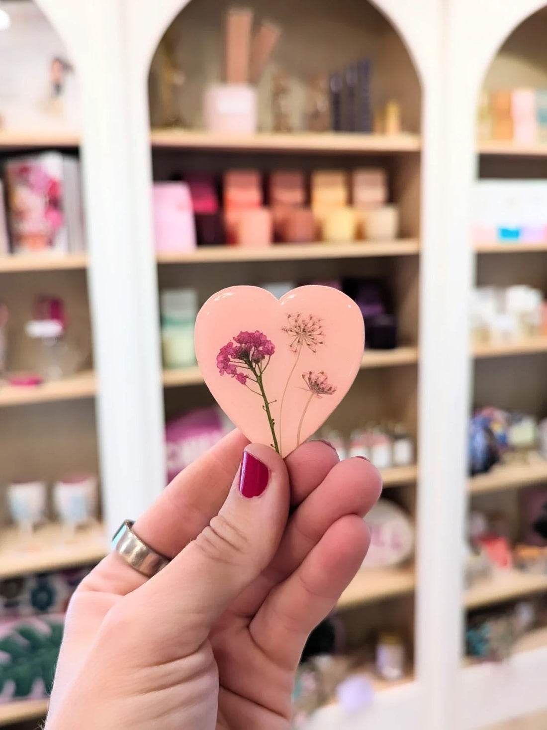 Kay Hova Floral Heart Magnet