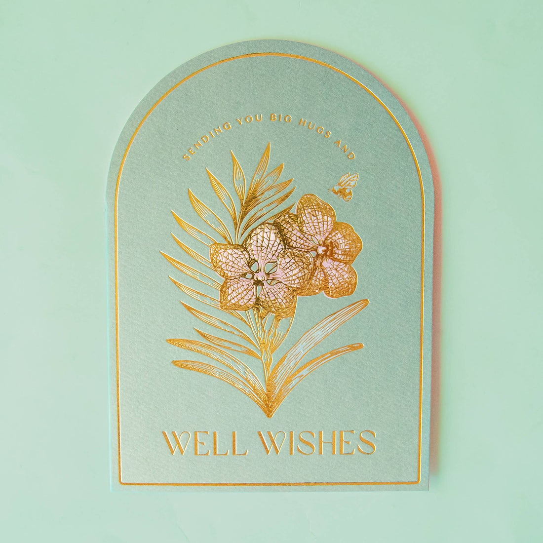 Get Well Orchid Card Well Wishes