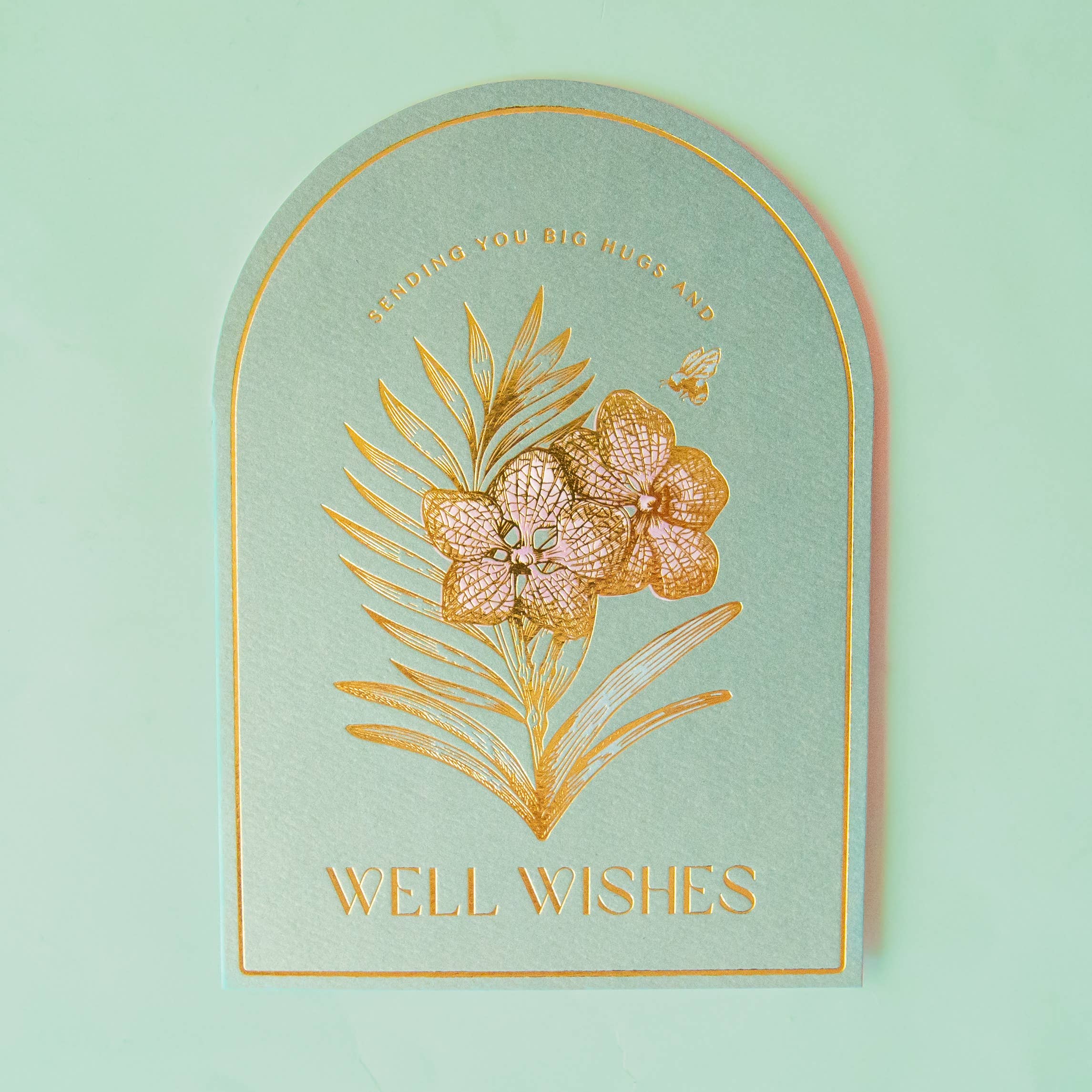 Get Well Orchid Card Well Wishes