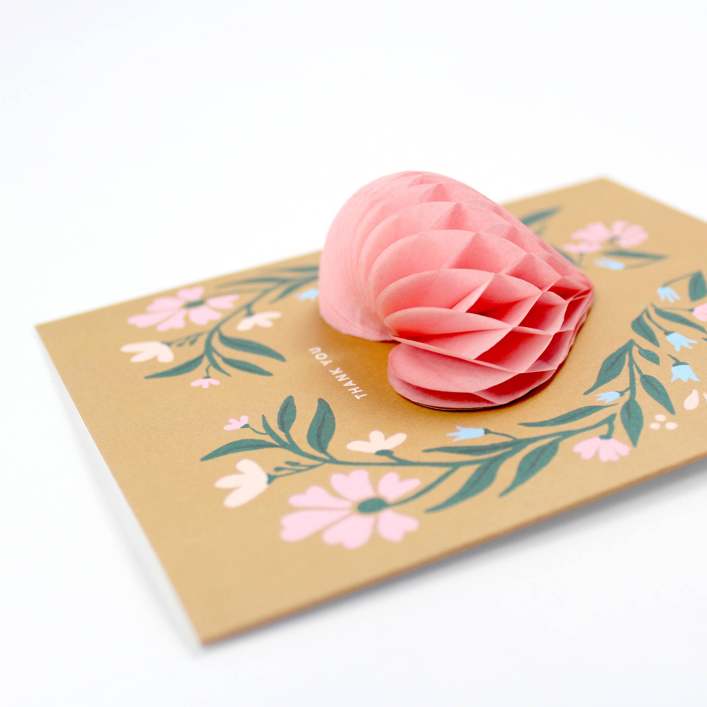 Pop-up Folk Heart Thank You Card