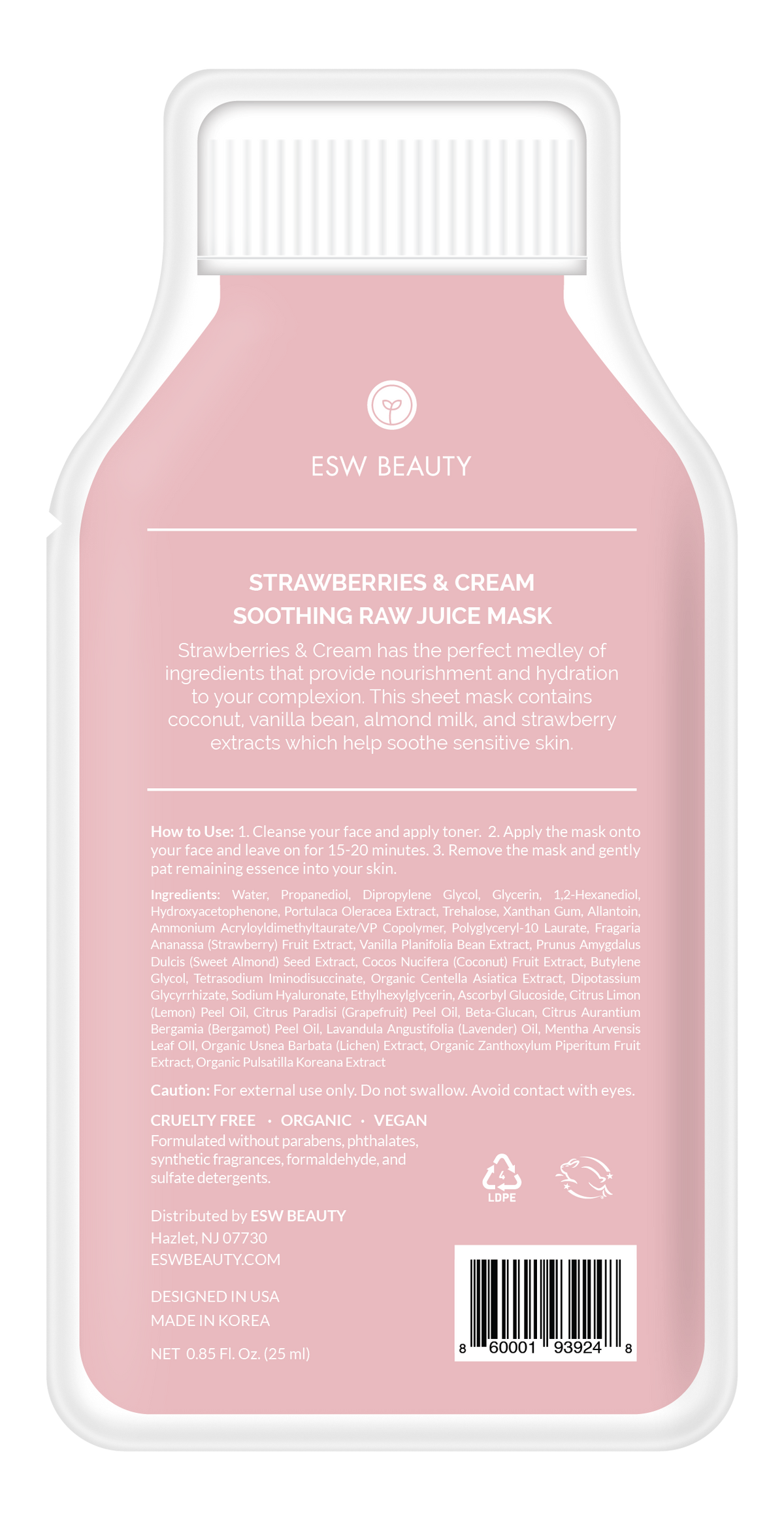 Strawberries and Cream Sheet Mask