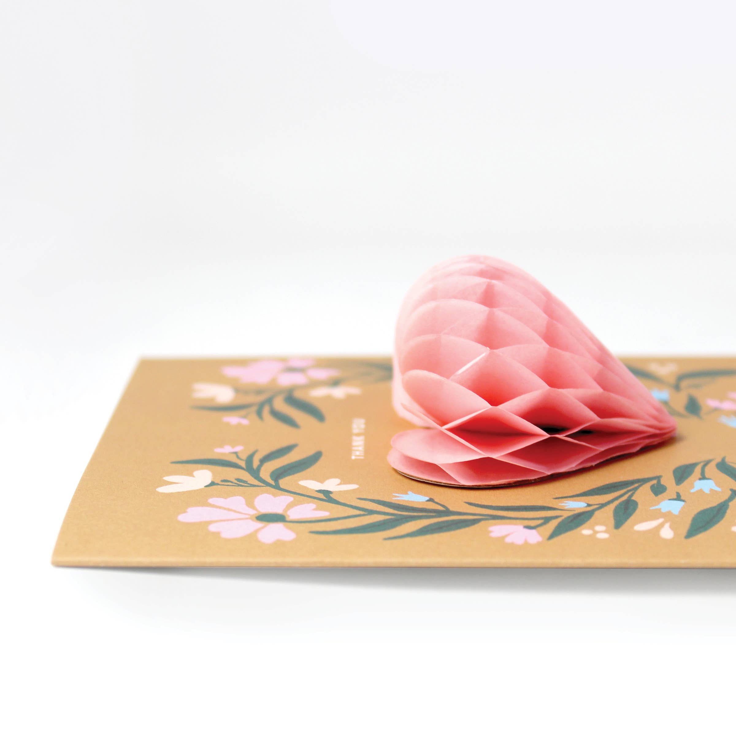Pop-up Folk Heart Thank You Card