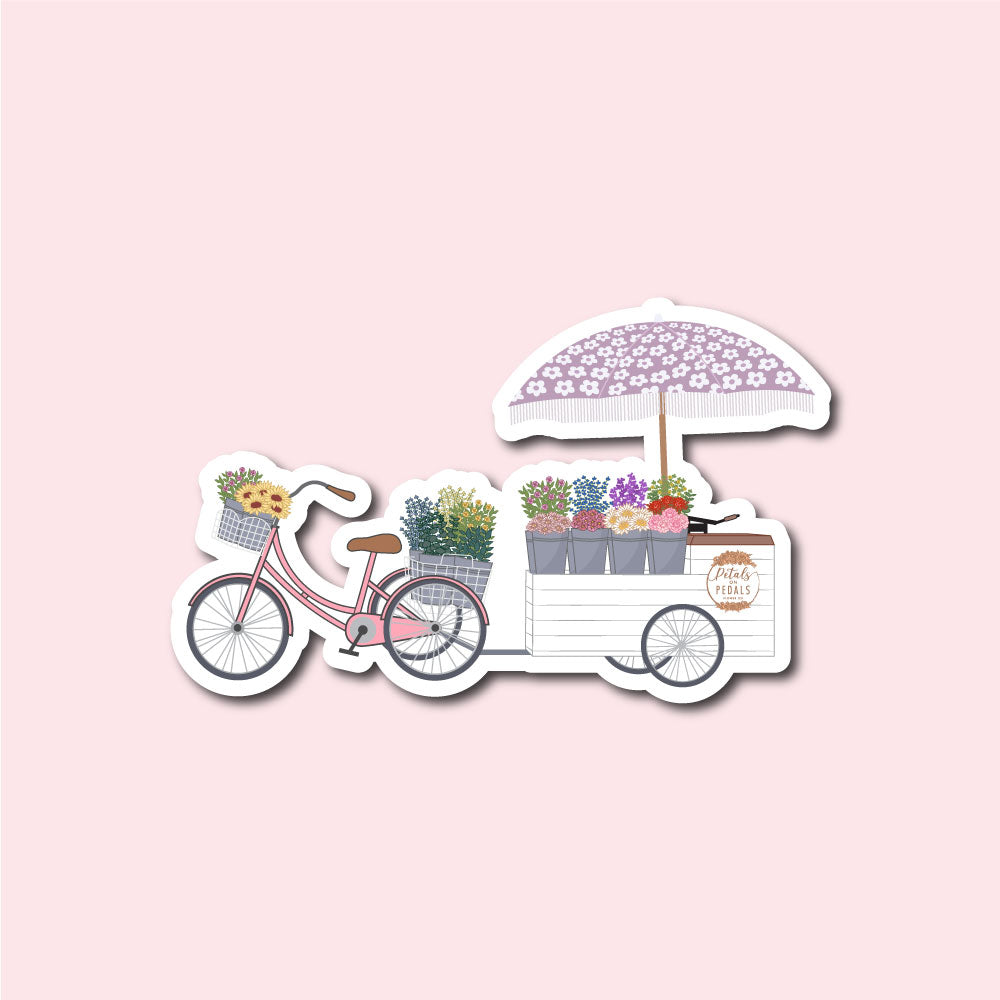 POP Flower Cart Sticker