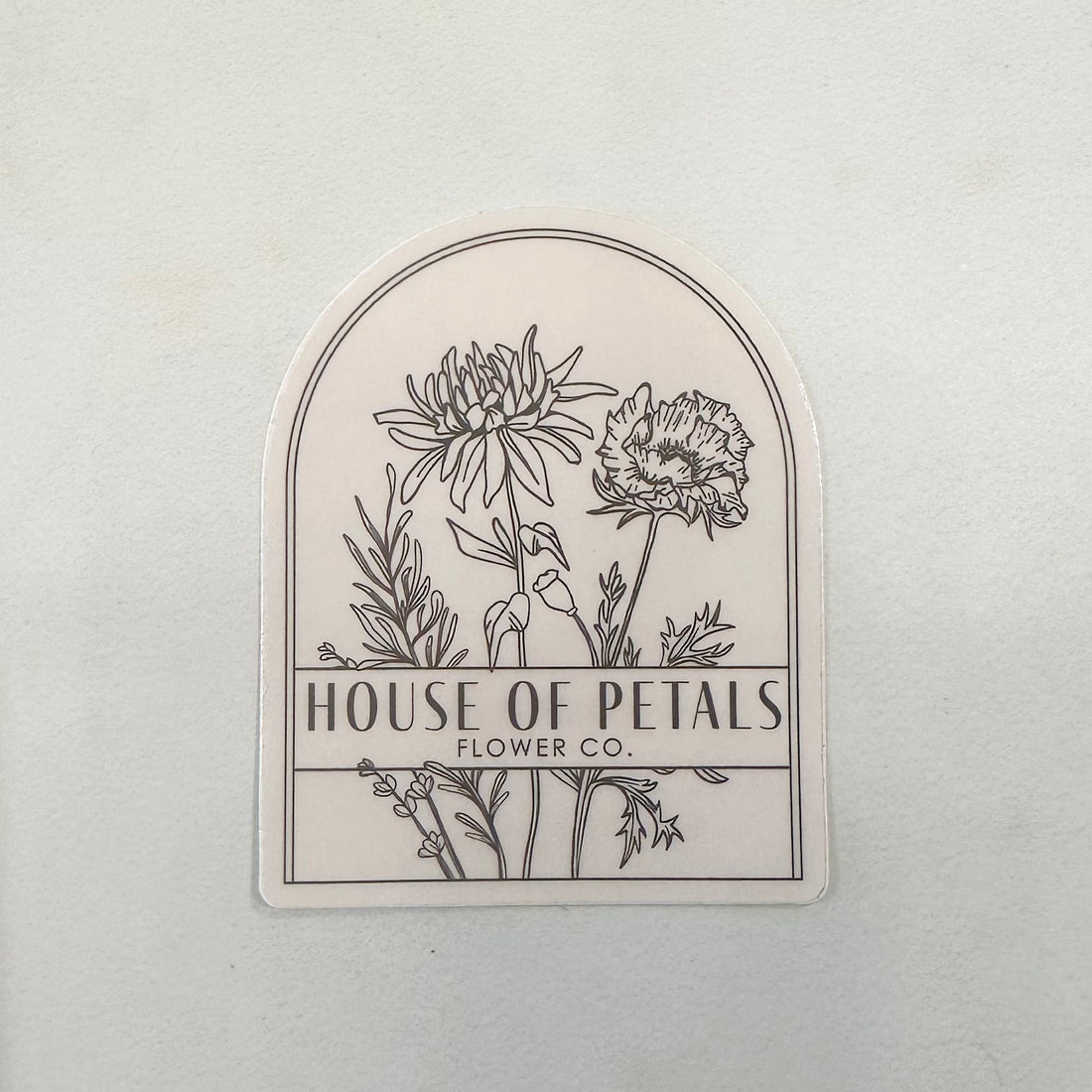 House of Petals Logo Sticker