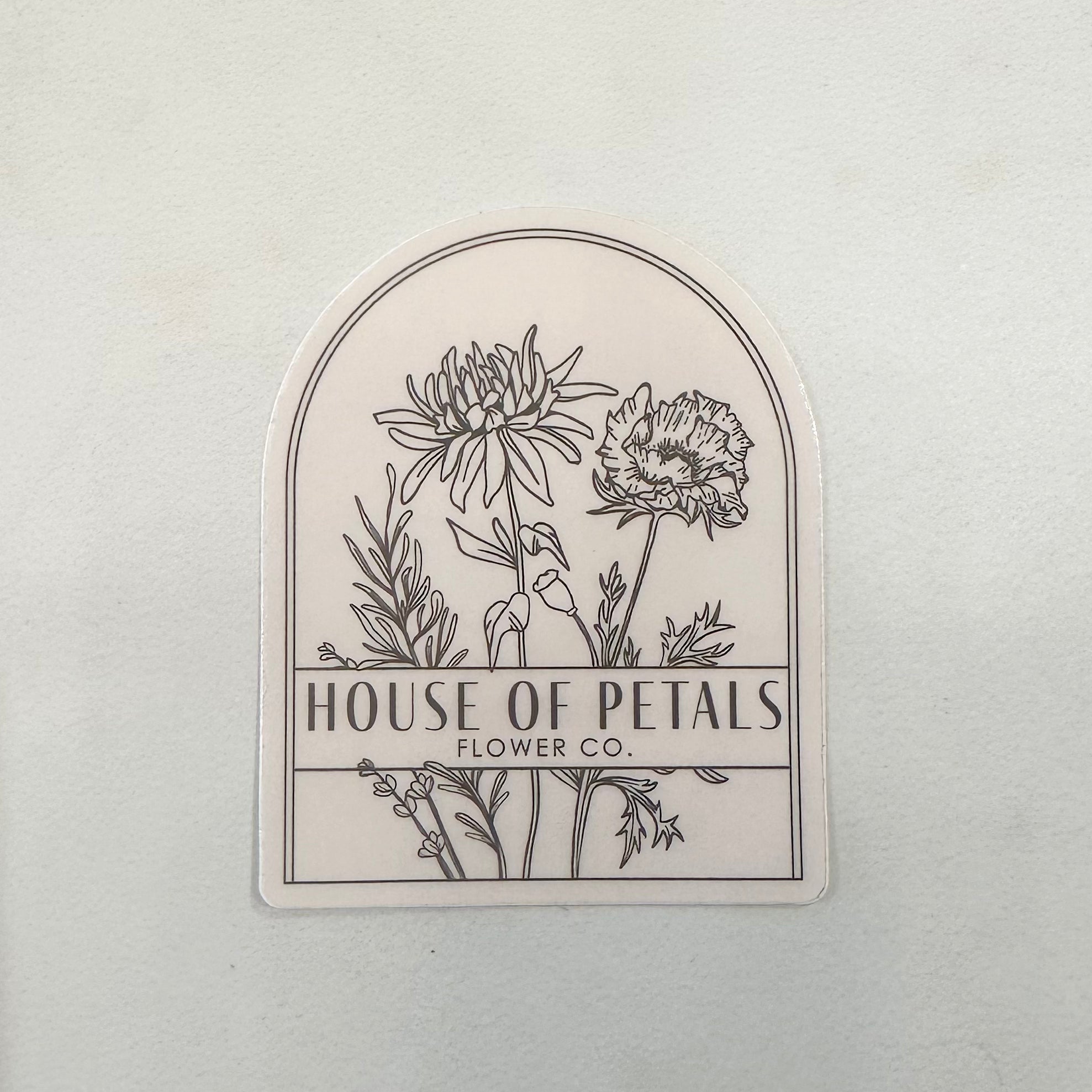 House of Petals Logo Sticker