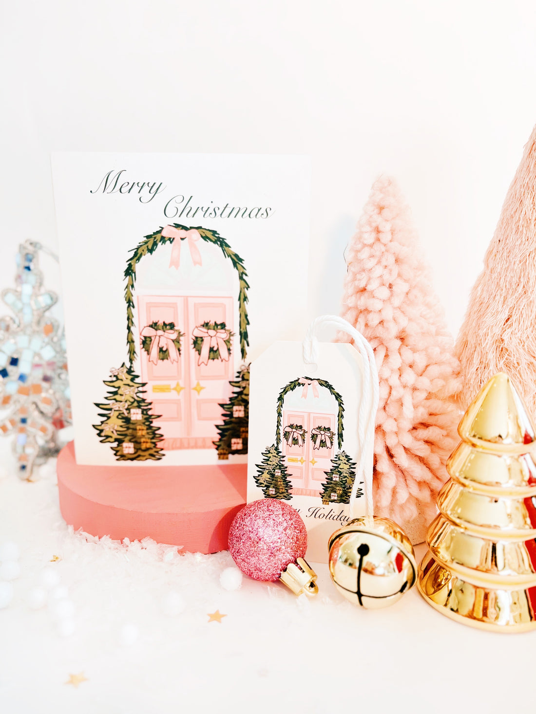 Merry Christmas Pink Door