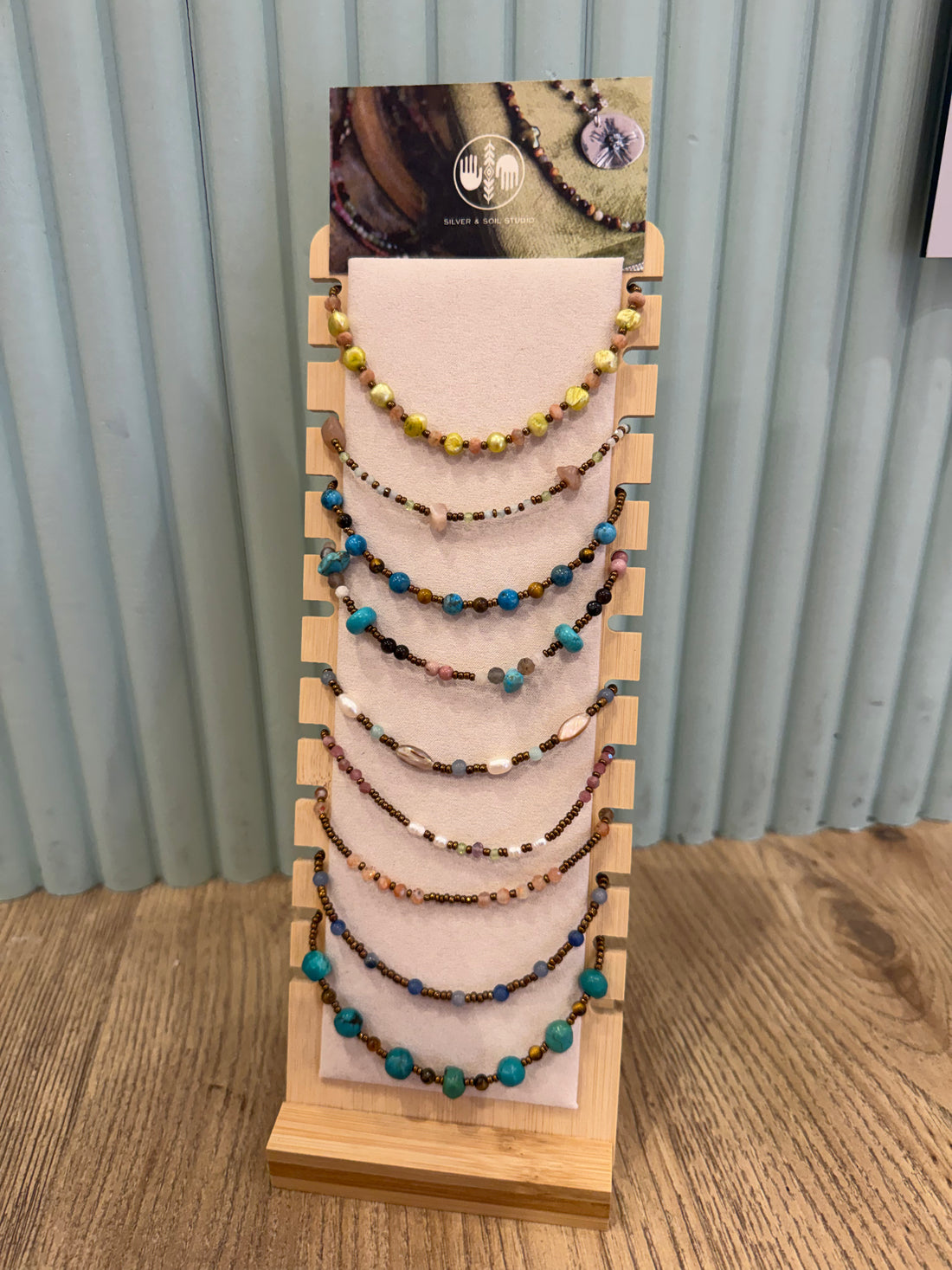 Silver & Soil Studio Beaded Anklet