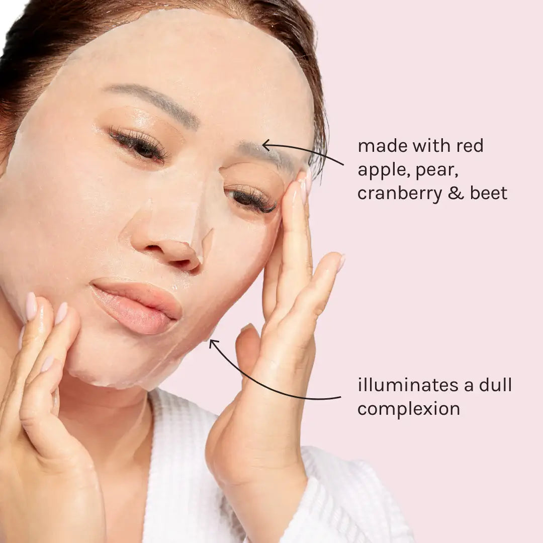 Red Apple Glow Sheet Mask
