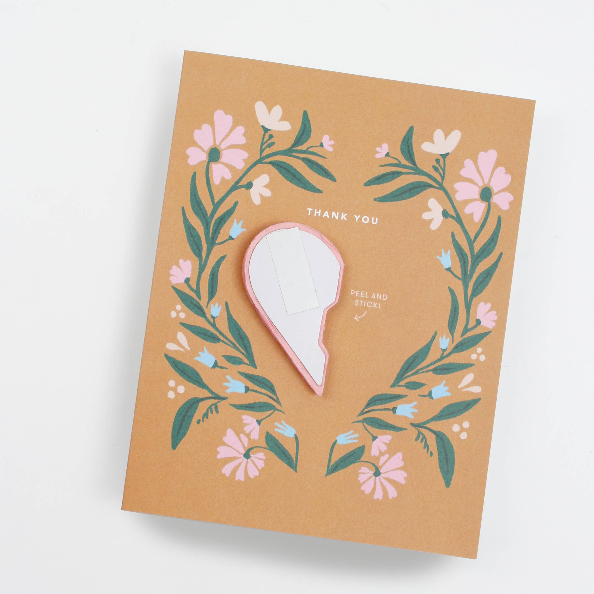 Pop-up Folk Heart Thank You Card