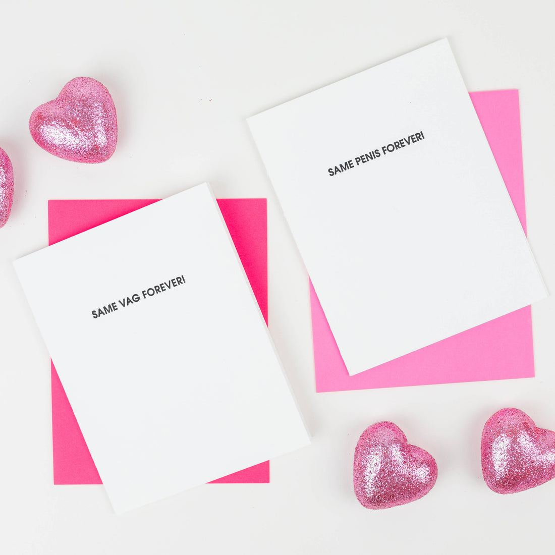 Same Penis Forever! Letterpress Greeting Card Engagement