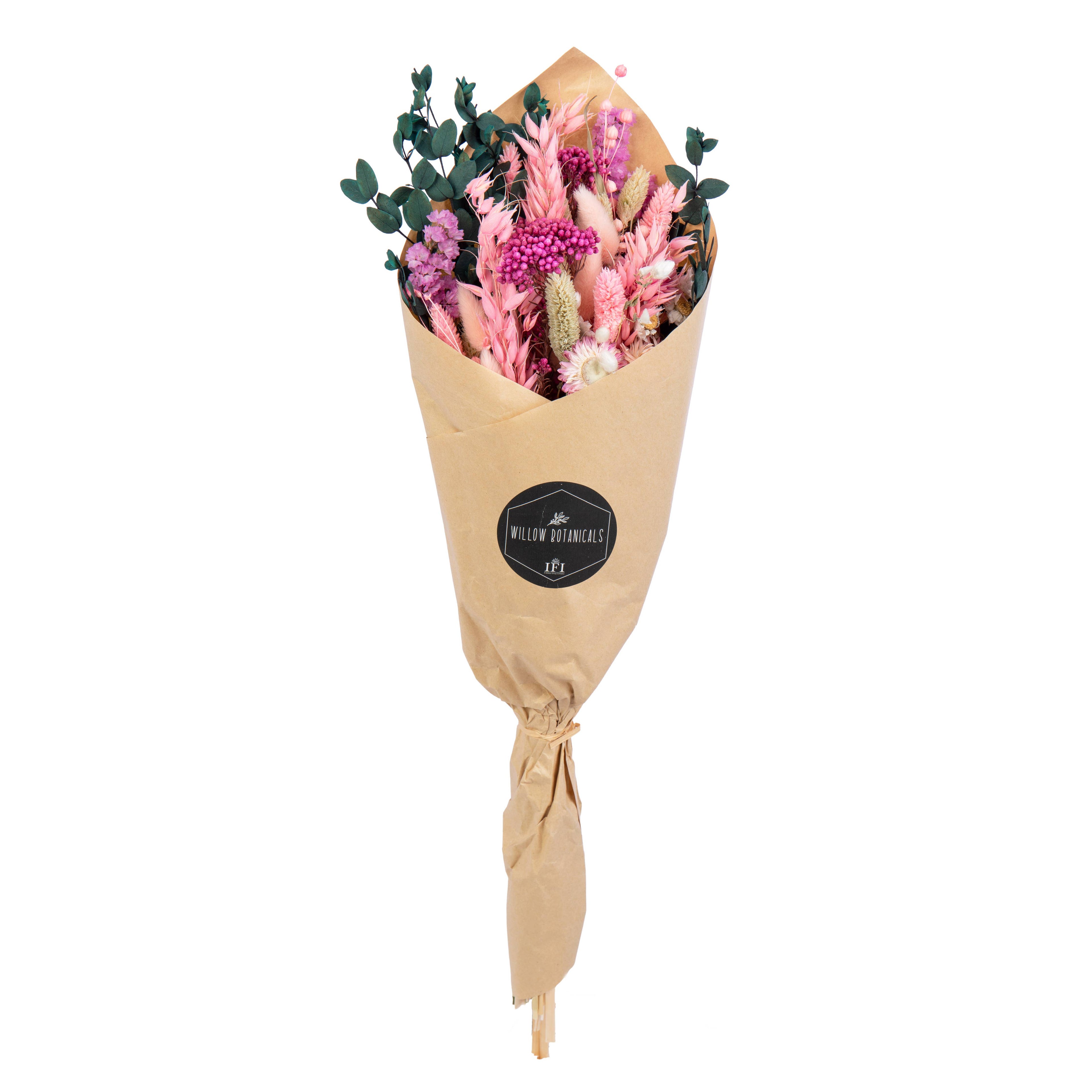 Dried Flamingo Pink Bouquet