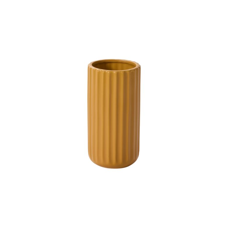 Beam Vase - Mustard Short