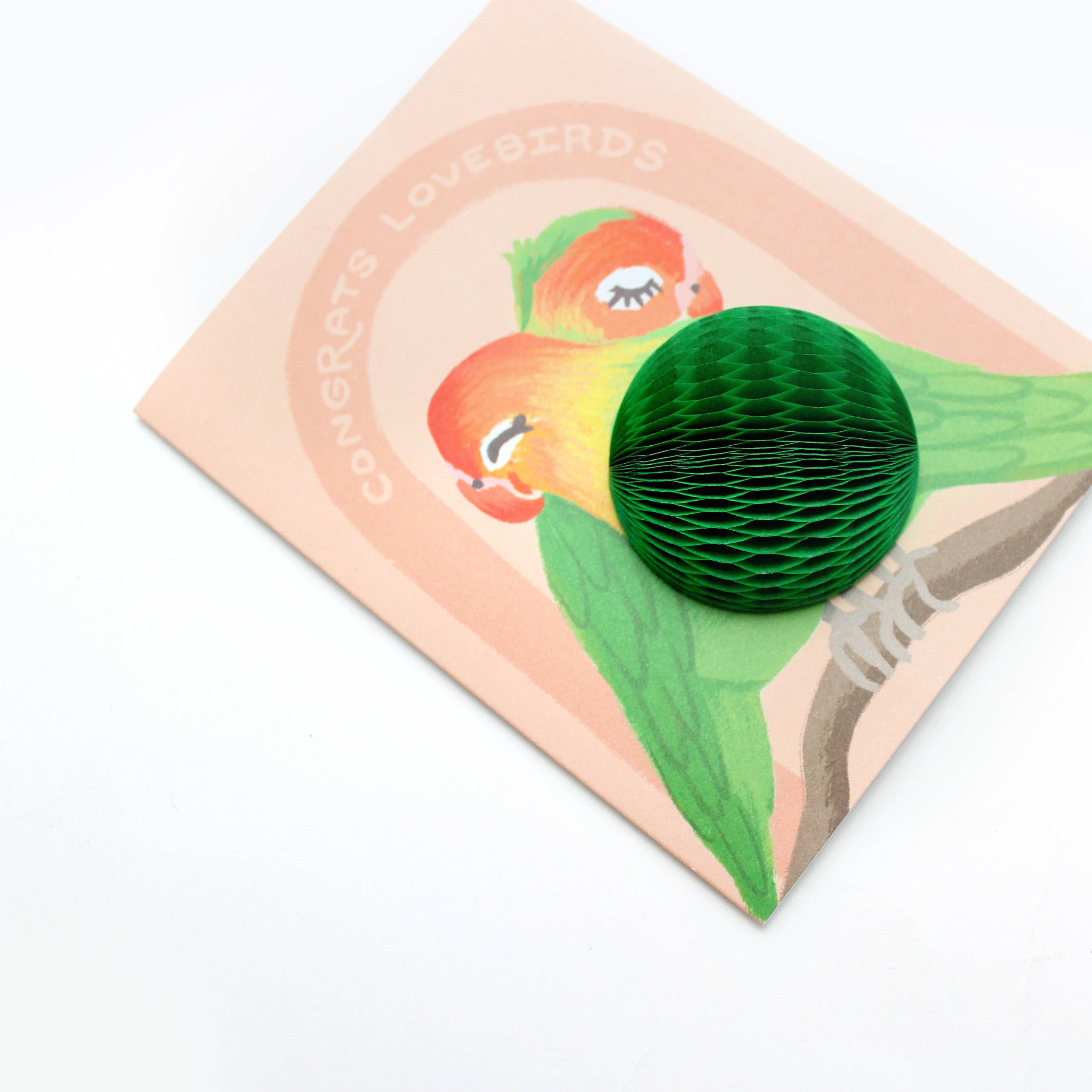 Pop-up Lovebirds - Love / Wedding Card