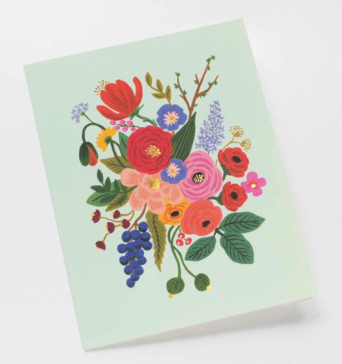 Garden Party Mint Card Blank