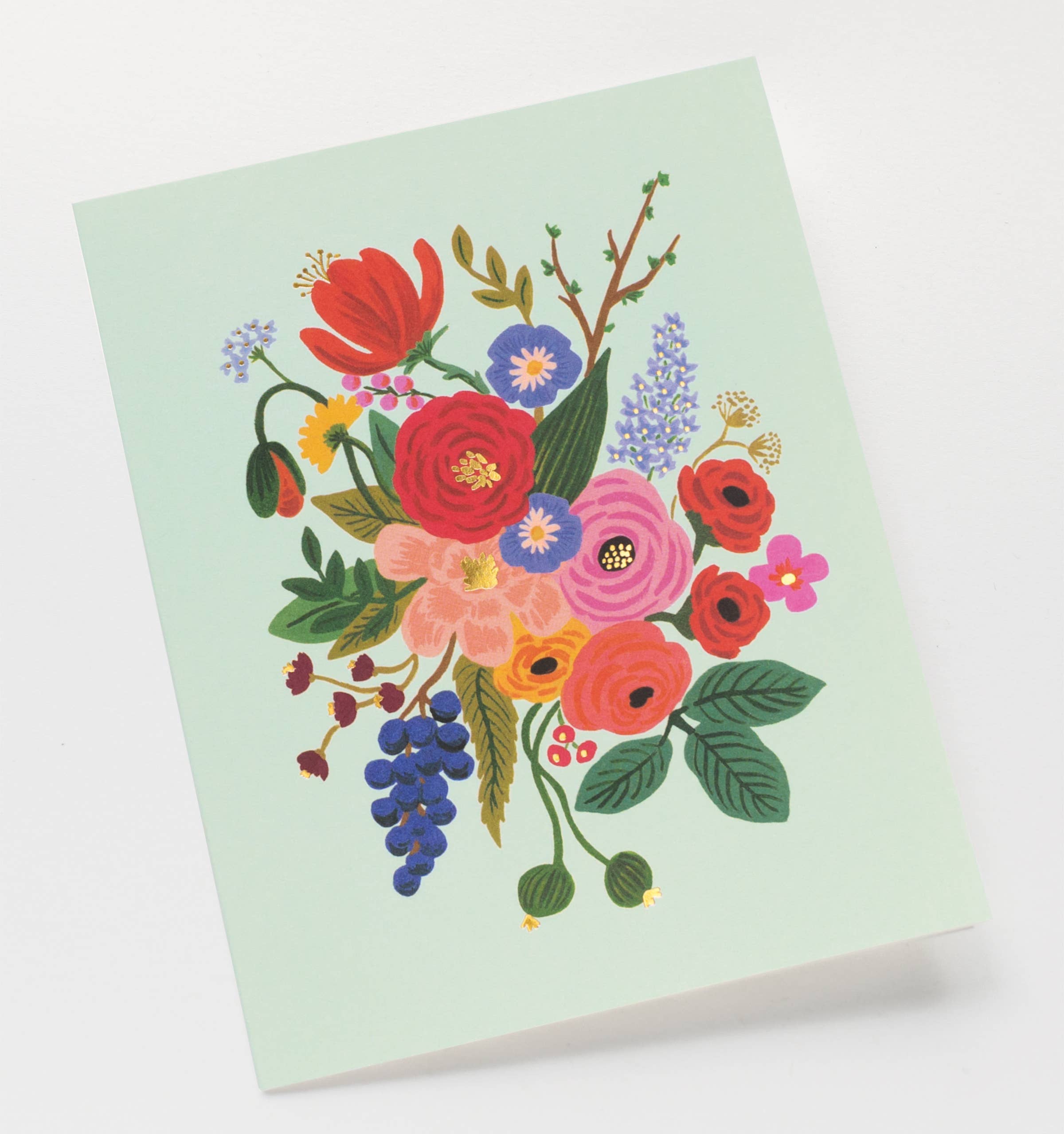 Garden Party Mint Card Blank