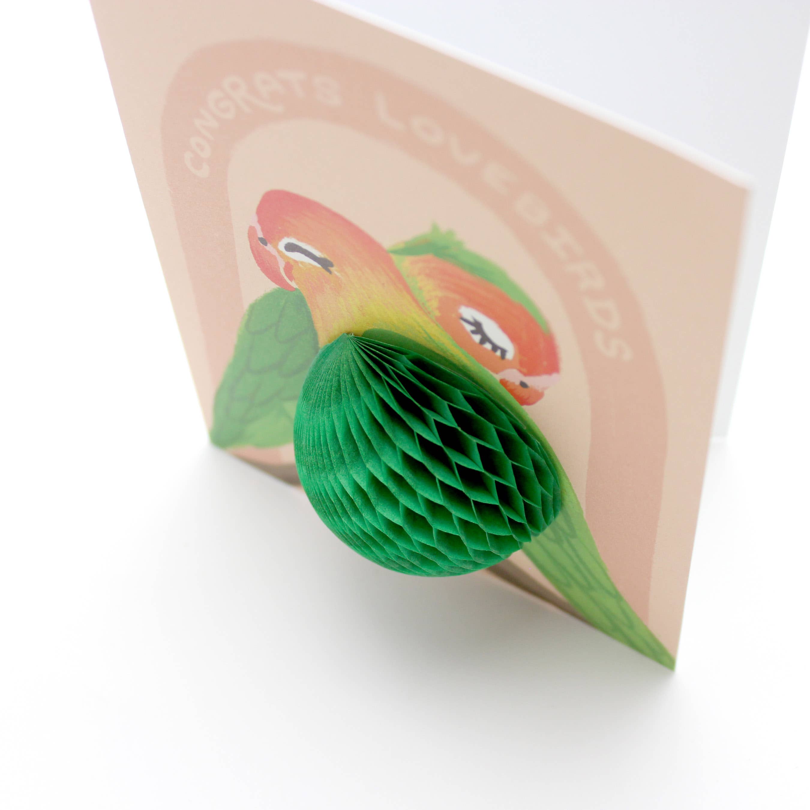 Pop-up Lovebirds - Love / Wedding Card