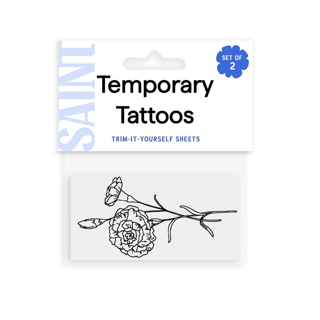 Birth Flower Temporary Tattoo