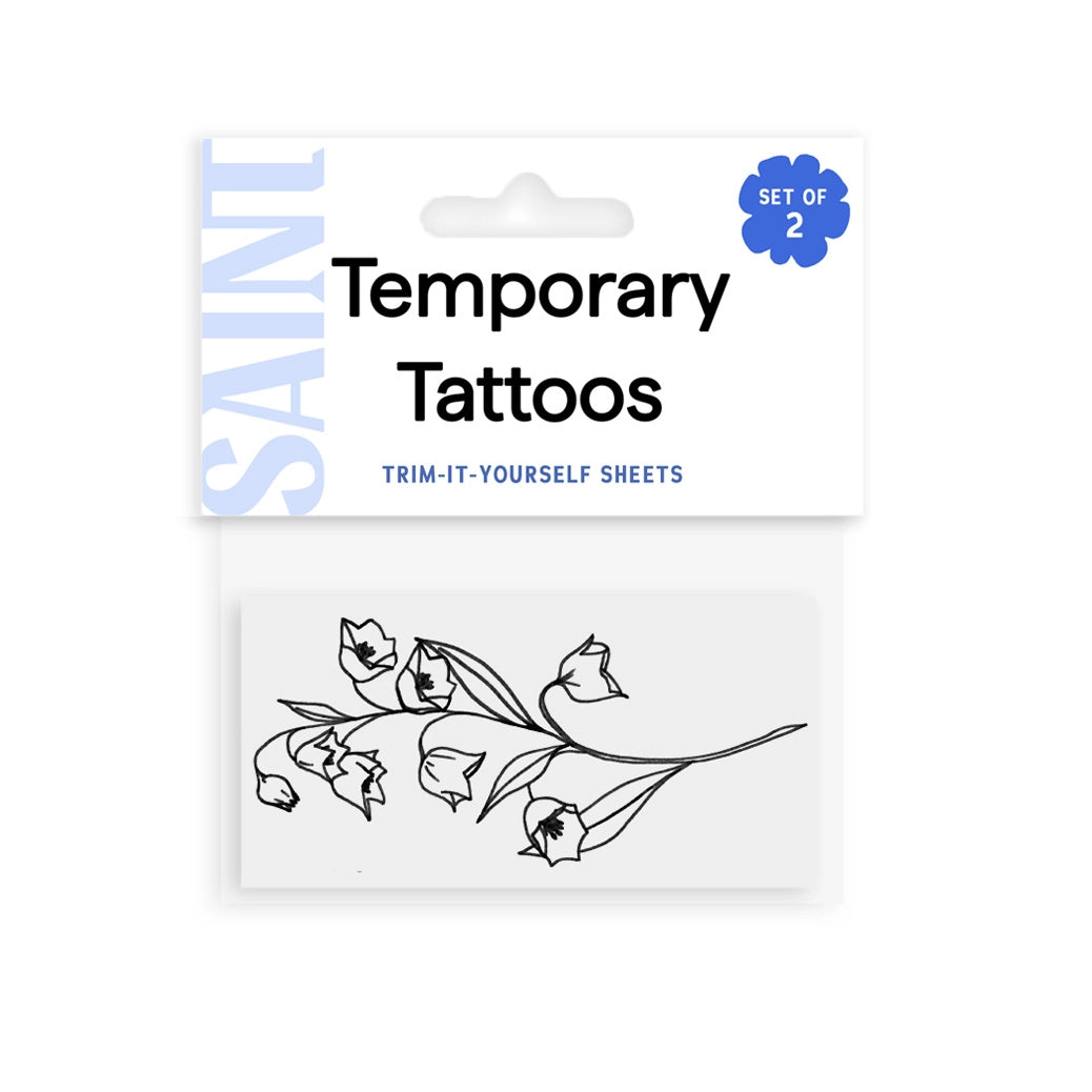 Birth Flower Temporary Tattoo