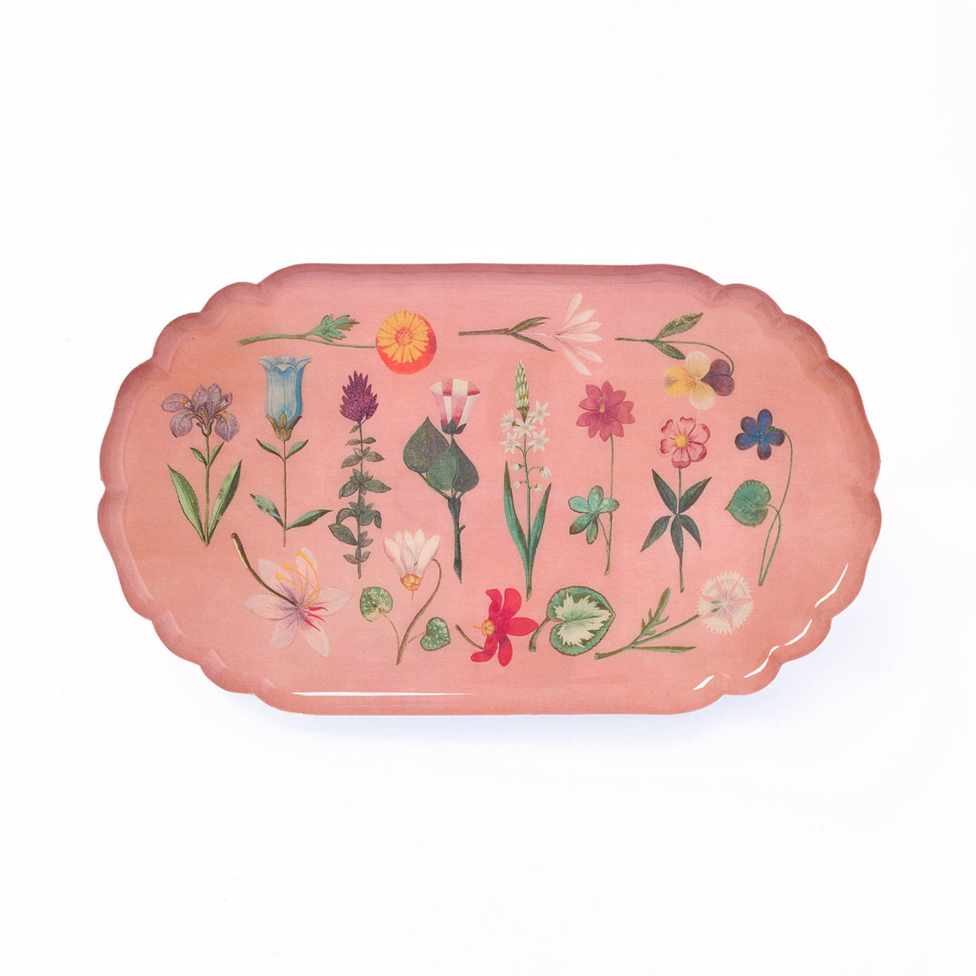 Scalloped Enamel Tray