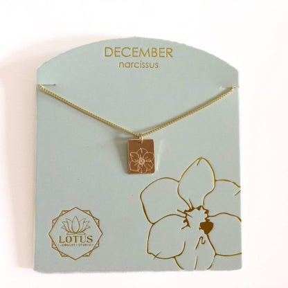 Birth Flower Necklace