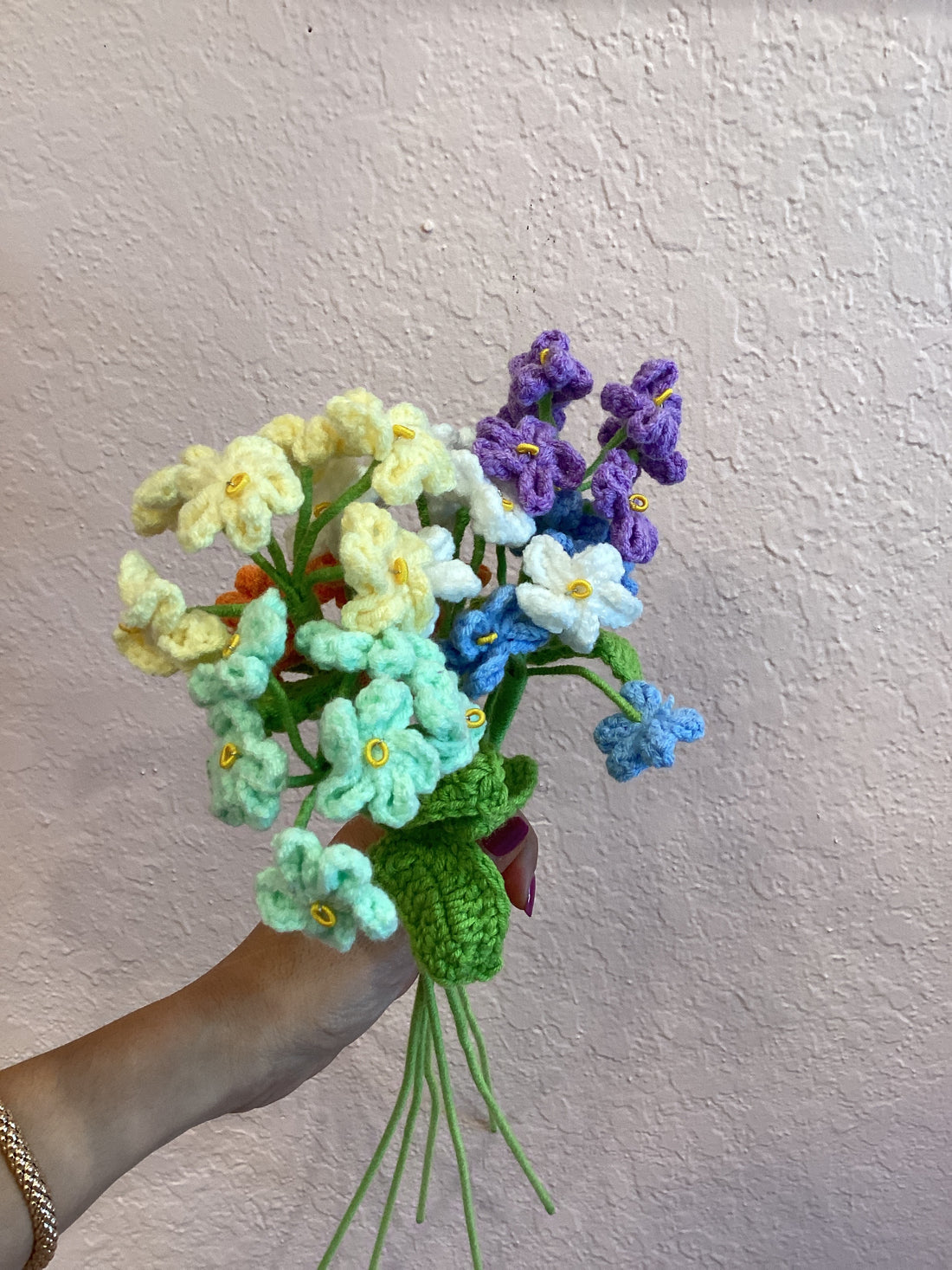 Spray Forget Me Not Crochet