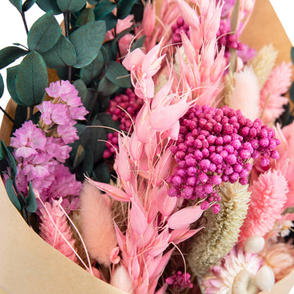 Dried Flamingo Pink Bouquet