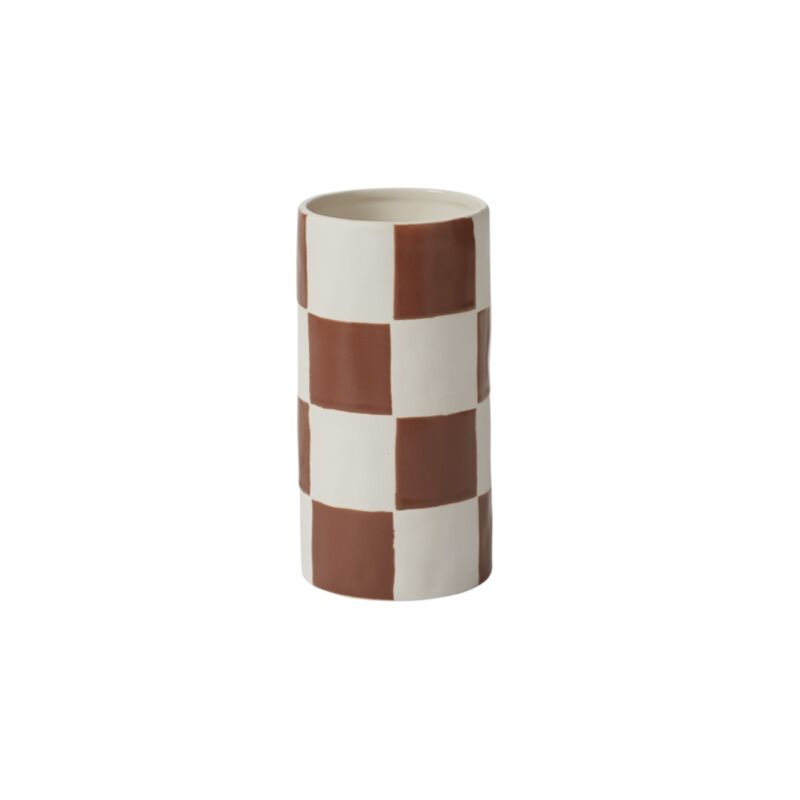Checkerboard Vase | TERRACOTTA