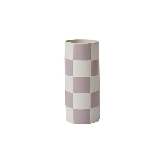 Checkerboard Vase Purple