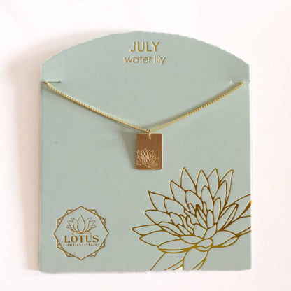 Birth Flower Necklace