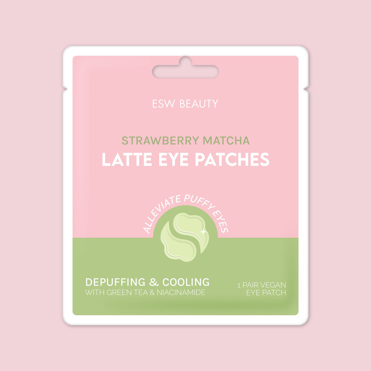 Strawberry Matcha Latte Eye Patches