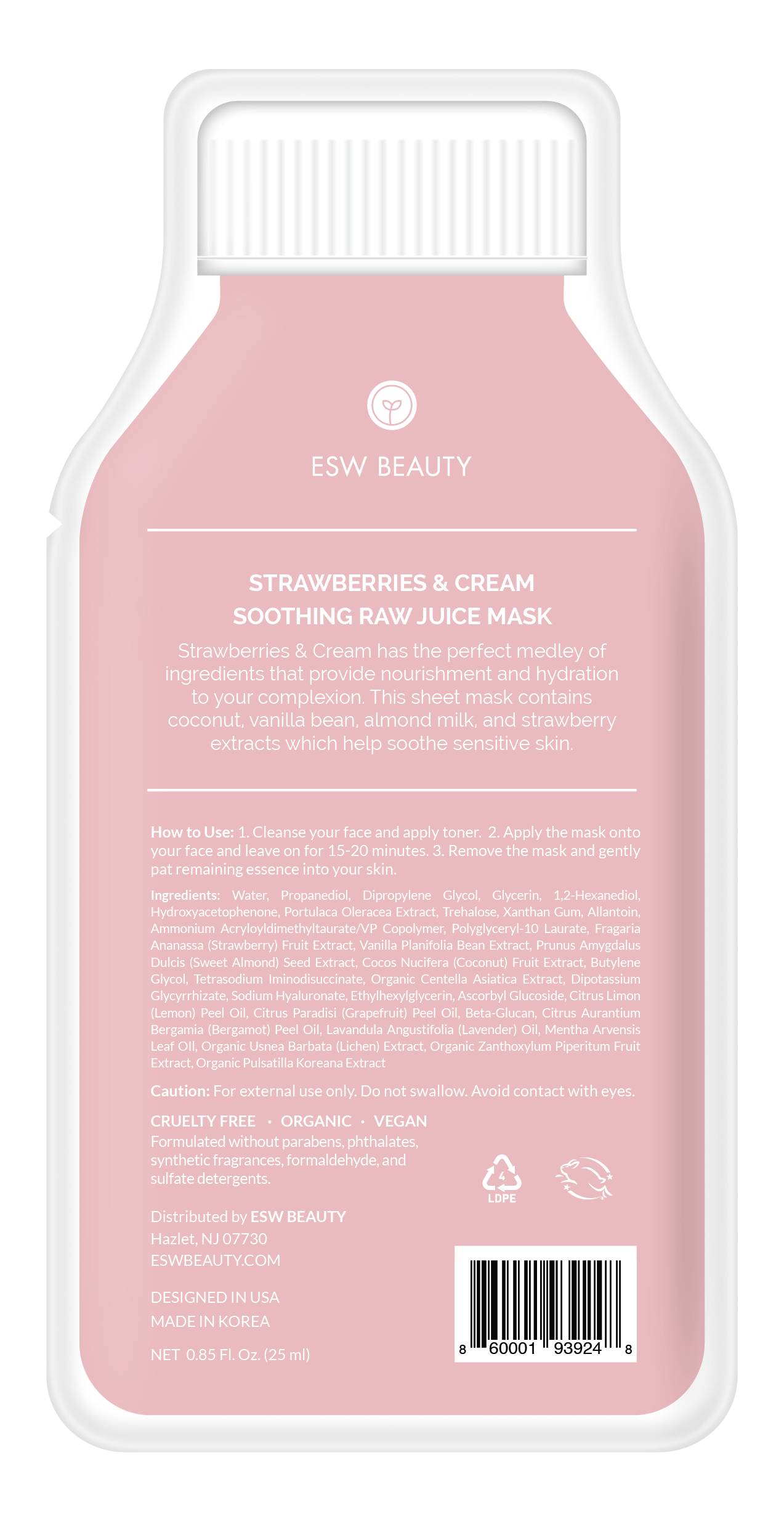 Strawberries and Cream Sheet Mask