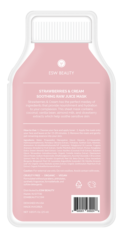 Strawberries and Cream Sheet Mask