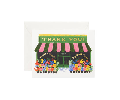 Flower Shop Thank You Card