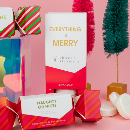 Everything is Merry Shower Steamers (Peppermint + Eucalyptus)