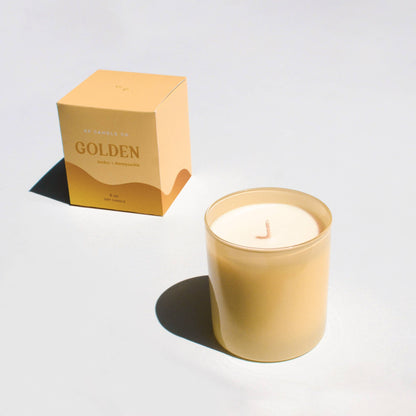 Golden 9 oz. Hue Candle (Amber + Honeysuckle)