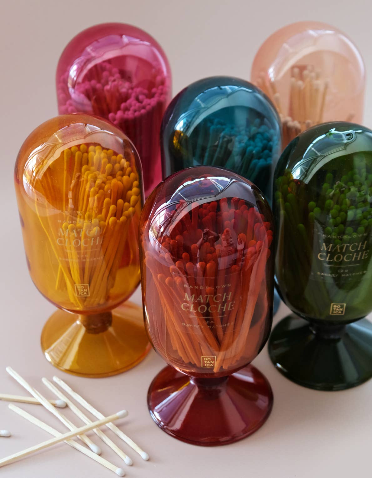 Glass Match Cloche | Bright Berry