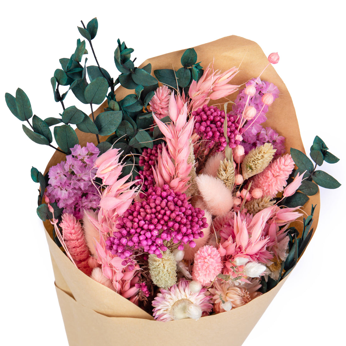 Dried Flamingo Pink Bouquet
