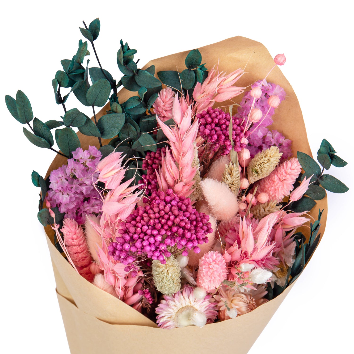 Dried Flamingo Pink Bouquet