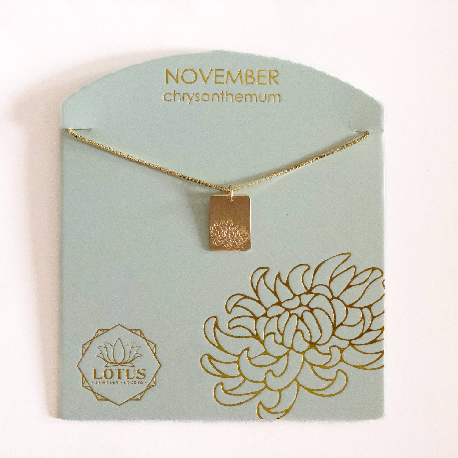 Birth Flower Necklace