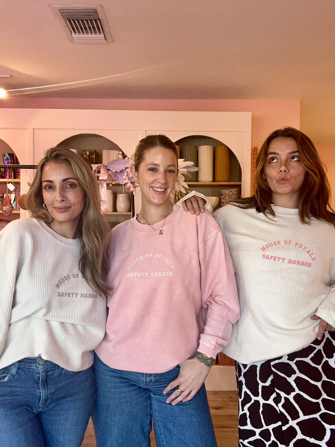 House of Petals Embroidered Crewneck