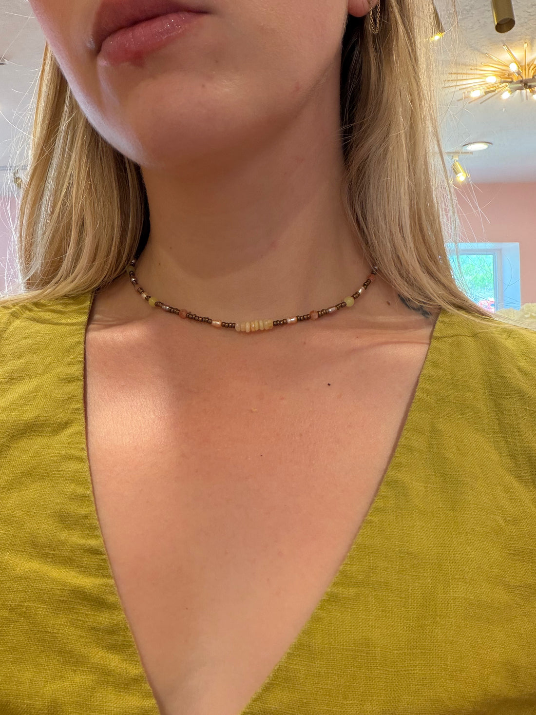 Silver &amp; Soil Studio Beaded Choker