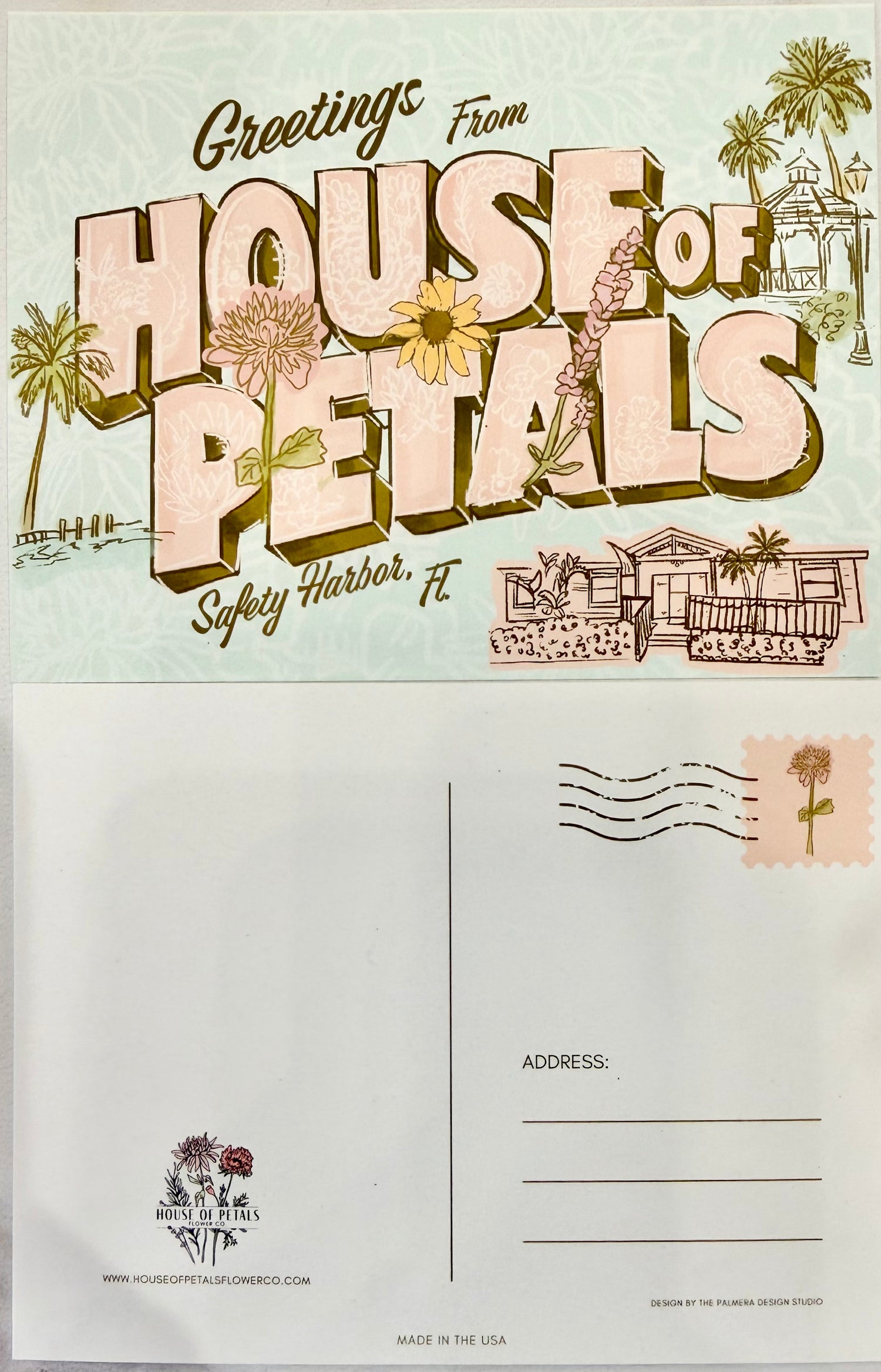 House of Petals Postcard