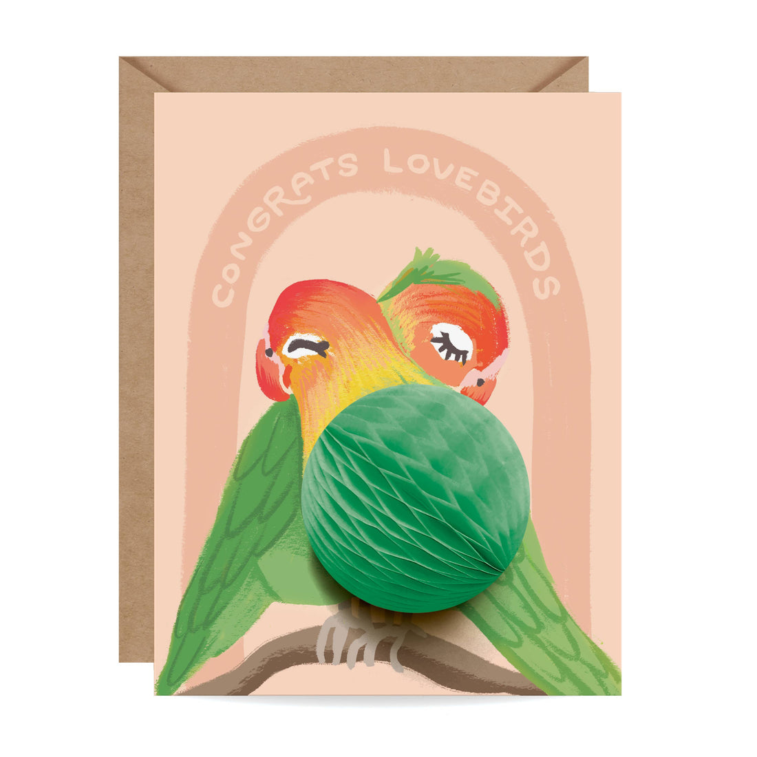 Pop-up Lovebirds - Love / Wedding Card