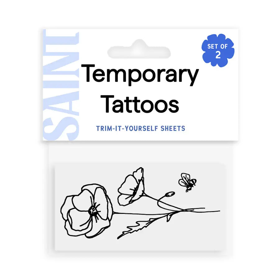 Birth Flower Temporary Tattoo